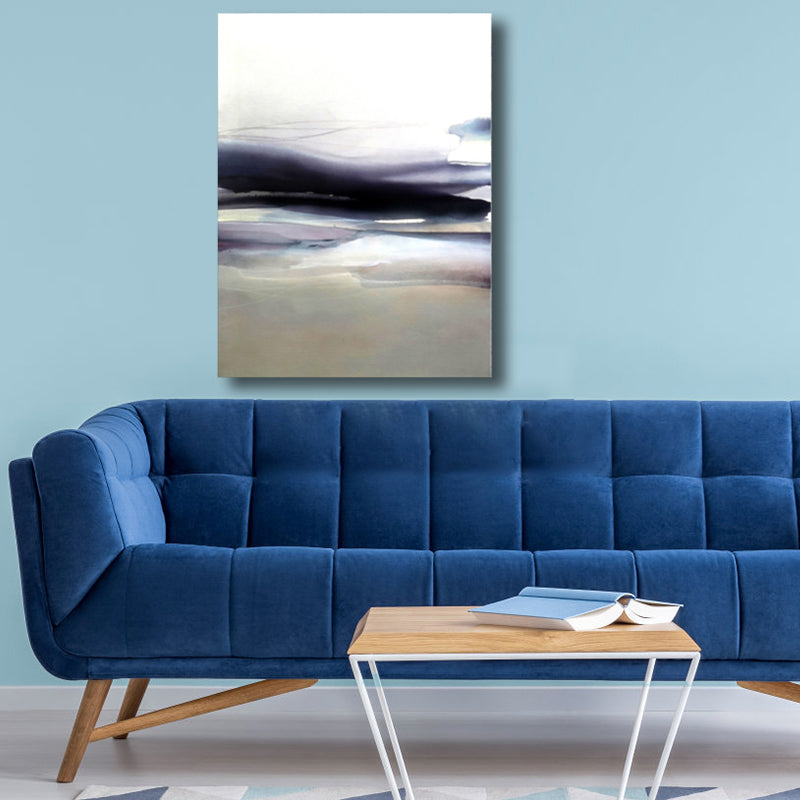 Vivolux | Weiche Farbige Abstrakte Leinwanddruck Aquarell Zeitgenössische Kunst Texturiertes Gemälde für Schlafzimmer