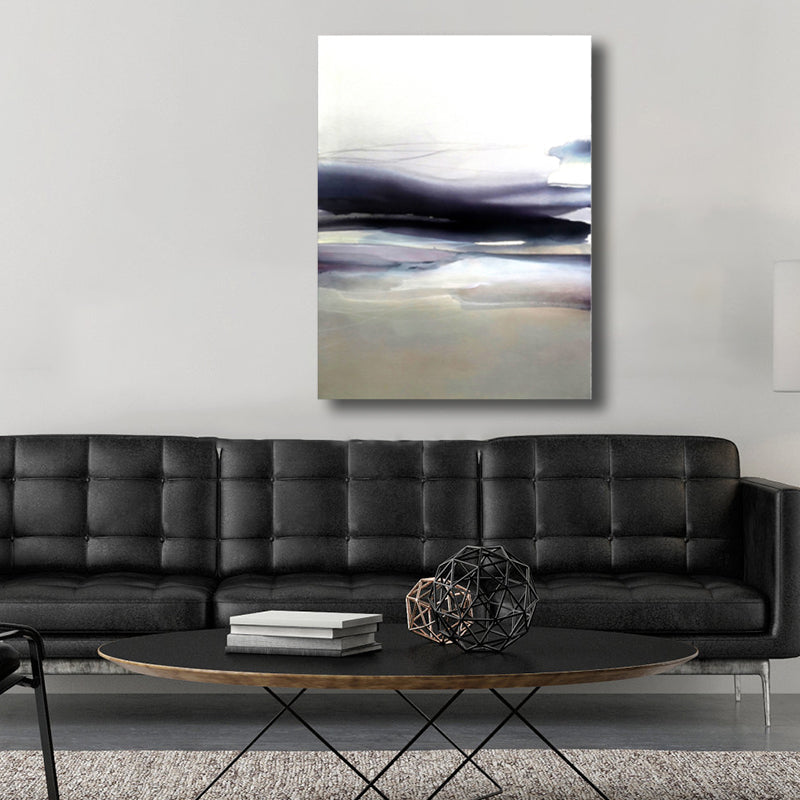 Vivolux | Weiche Farbige Abstrakte Leinwanddruck Aquarell Zeitgenössische Kunst Texturiertes Gemälde für Schlafzimmer