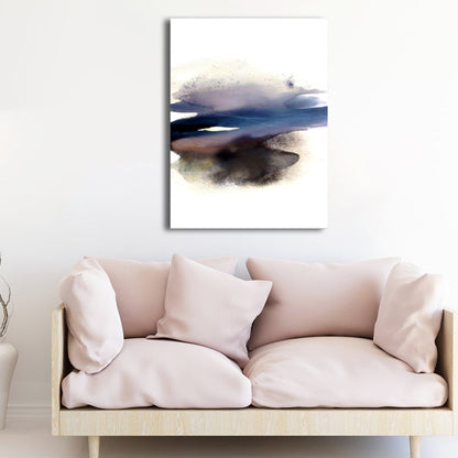 Vivolux | Weiche Farbige Abstrakte Leinwanddruck Aquarell Zeitgenössische Kunst Texturiertes Gemälde für Schlafzimmer
