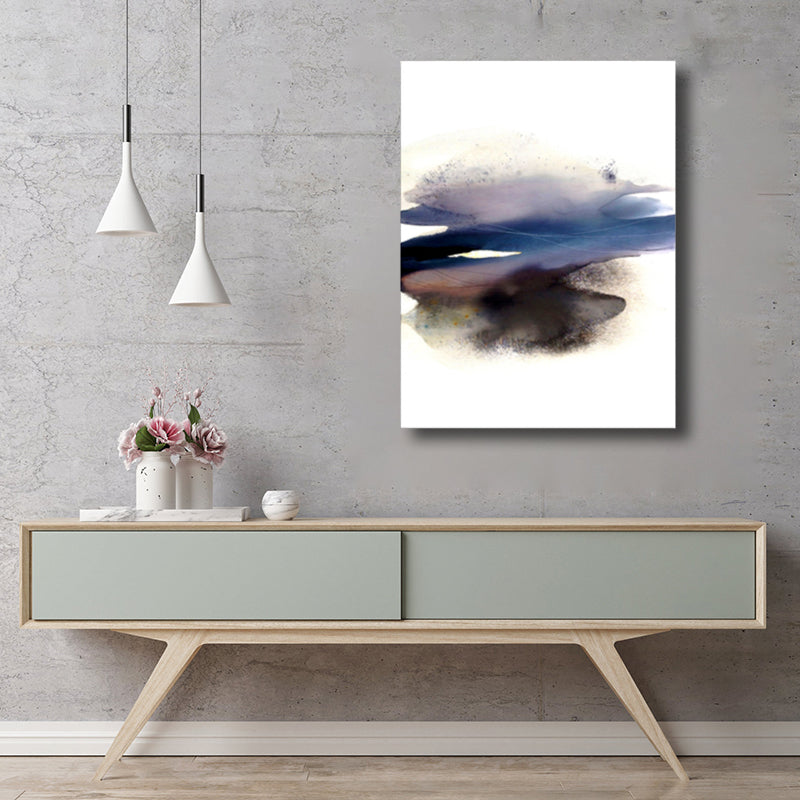 Vivolux | Weiche Farbige Abstrakte Leinwanddruck Aquarell Zeitgenössische Kunst Texturiertes Gemälde für Schlafzimmer