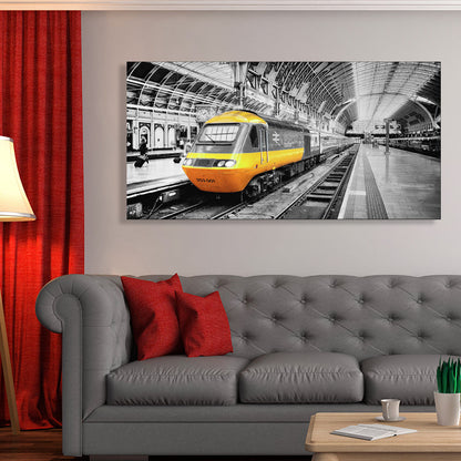 Vivolux | Fahrzeug-Szene-Leinwanddruck strukturiert Vintage-Stil für Mädchenzimmer Malerei