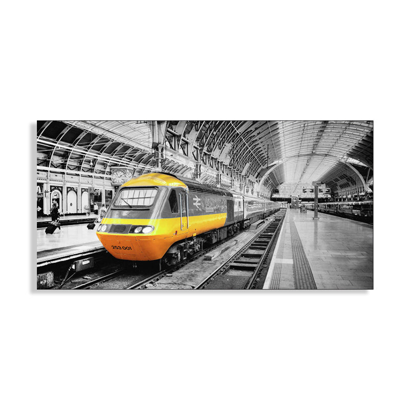 Vivolux | Fahrzeug-Szene-Leinwanddruck strukturiert Vintage-Stil für Mädchenzimmer Malerei