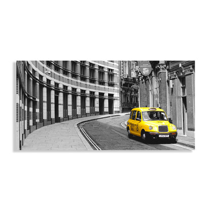 Vivolux | Fahrzeug-Szene-Leinwanddruck strukturiert Vintage-Stil für Mädchenzimmer Malerei