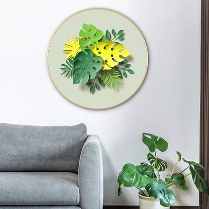 Vivolux | Bladeren Wanddecoratie Moderne Doek Gevarieerd Schilderij in Licht Kleur, Meerdere Maten