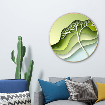 Vivolux | Bladeren Wanddecoratie Moderne Doek Gevarieerd Schilderij in Licht Kleur, Meerdere Maten