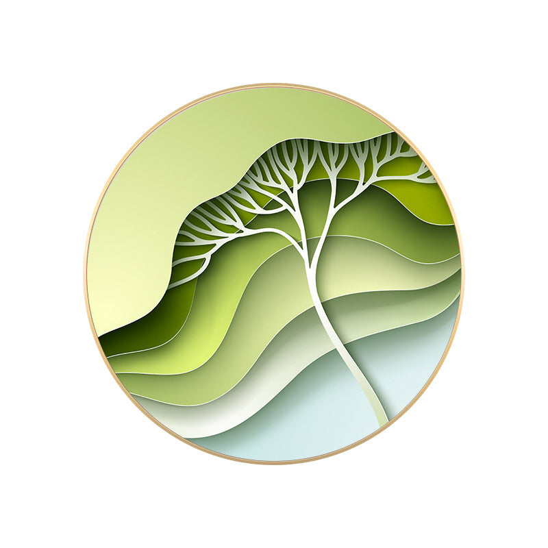 Vivolux | Bladeren Wanddecoratie Moderne Doek Gevarieerd Schilderij in Licht Kleur, Meerdere Maten