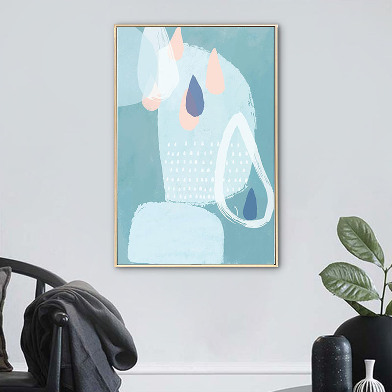 Vivolux | Zachte Kleur Abstracte Wanddecoratie Textuur Cartoon Kinderkamer Canvas Print, Meerdere Maten