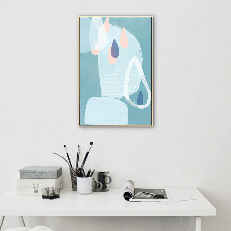 Vivolux | Zachte Kleur Abstracte Wanddecoratie Textuur Cartoon Kinderkamer Canvas Print, Meerdere Maten