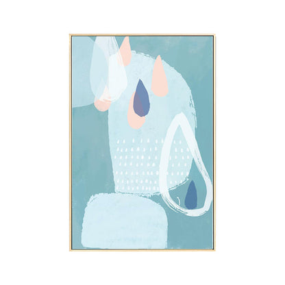 Vivolux | Zachte Kleur Abstracte Wanddecoratie Textuur Cartoon Kinderkamer Canvas Print, Meerdere Maten