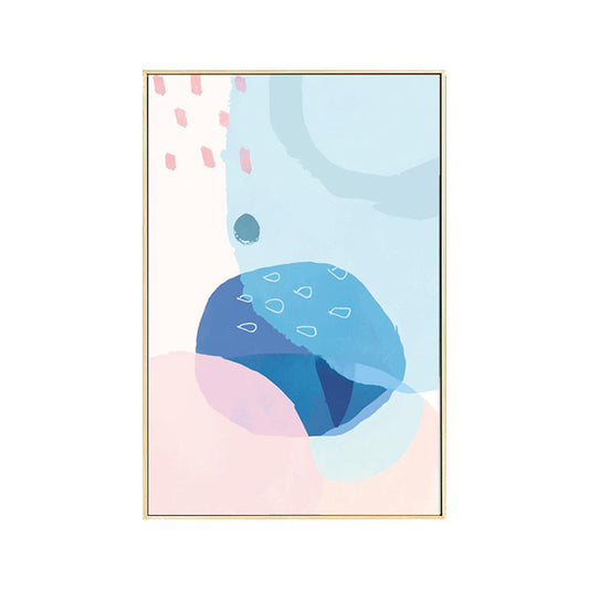 Vivolux | Zachte Kleur Abstracte Wanddecoratie Textuur Cartoon Kinderkamer Canvas Print, Meerdere Maten