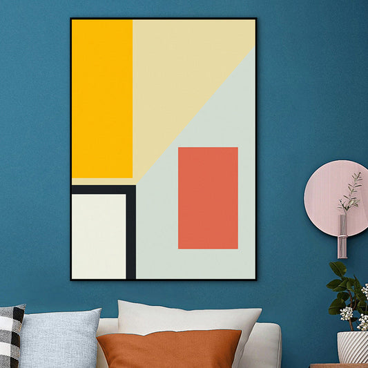 Vivolux | Textured Geometrisch Wanddekor Leinwanddruck Minimalistische Wandkunst für das Esszimmer