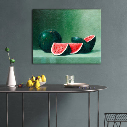 Vivolux | Helle Farbige Leckere Früchte Leinwand Moderne Kunst Stil Texturierten Wanddekoration für Wohnzimmer