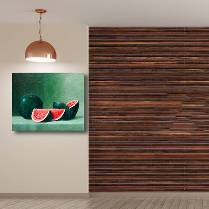 Vivolux | Helle Farbige Leckere Früchte Leinwand Moderne Kunst Stil Texturierten Wanddekoration für Wohnzimmer
