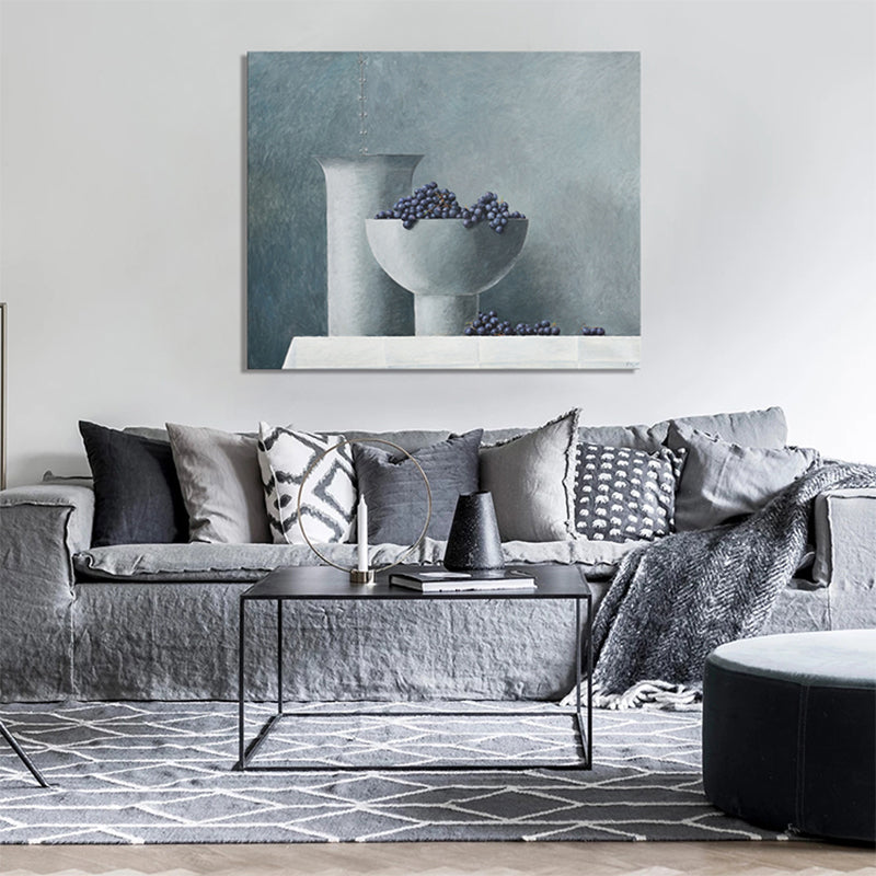 Vivolux | Helle Farbige Leckere Früchte Leinwand Moderne Kunst Stil Texturierten Wanddekoration für Wohnzimmer