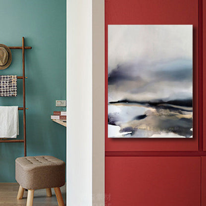 Vivolux | Irreguläre abstrakte Wanddekoration moderne Kunst Leinwand texturiertes Gemälde in hellen Farben