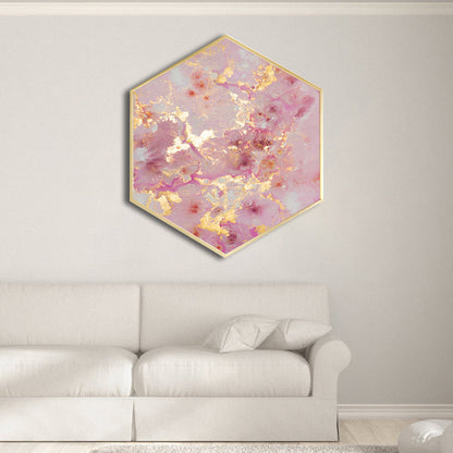 Vivolux | Abstract Leinwanddruck Pink Nordischer Stil Wanddekoration für das Esszimmer, Mehrere Größen