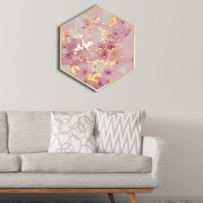 Vivolux | Abstract Leinwanddruck Pink Nordischer Stil Wanddekoration für das Esszimmer, Mehrere Größen