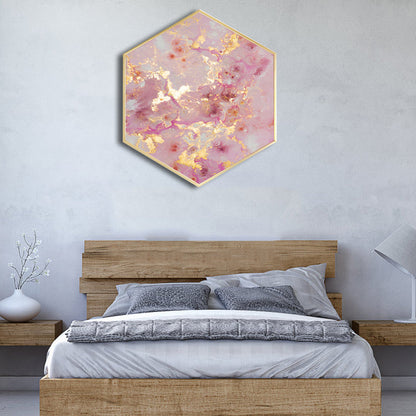 Vivolux | Abstract Leinwanddruck Pink Nordischer Stil Wanddekoration für das Esszimmer, Mehrere Größen