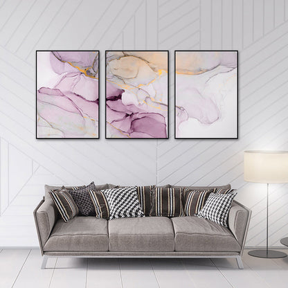 Vivolux | Ombre-Muster-Malerei für Jungenzimmer in hellen Farben, mehrere Größen, Set aus drei