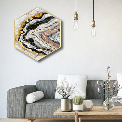 Vivolux | Weiche Farb-Marmor-Look-Leinwand Nordischer Stil Texturiertes Wandkunst-Dekor für das Wohnzimmer