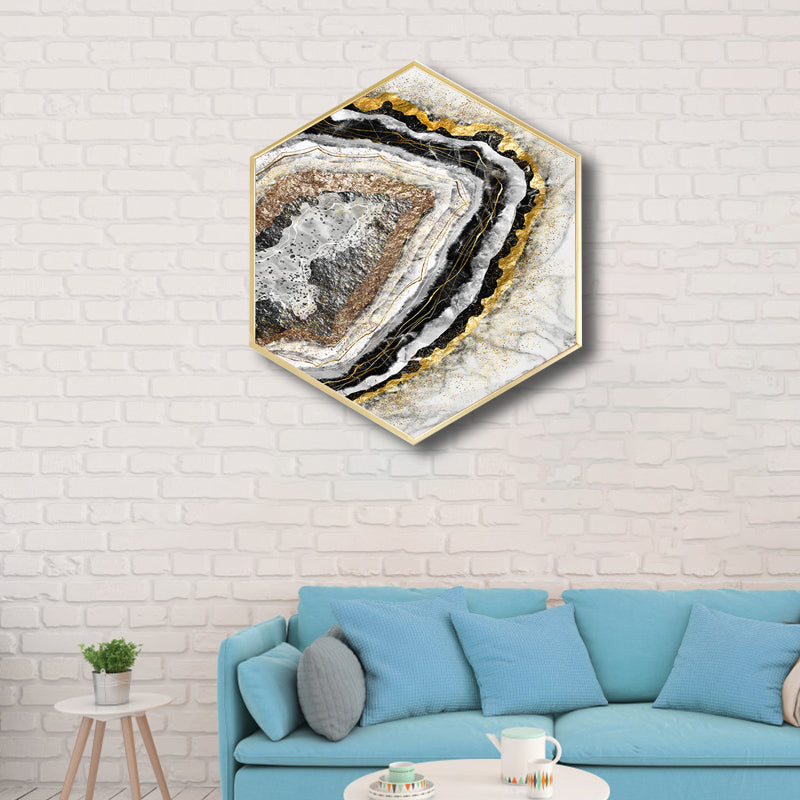 Vivolux | Weiche Farb-Marmor-Look-Leinwand Nordischer Stil Texturiertes Wandkunst-Dekor für das Wohnzimmer