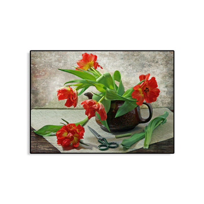 Vivolux | Leinwand Pastellfarbige Kunstdruck Impressionismus Stil Blumenmalerei, Mehrere Größen