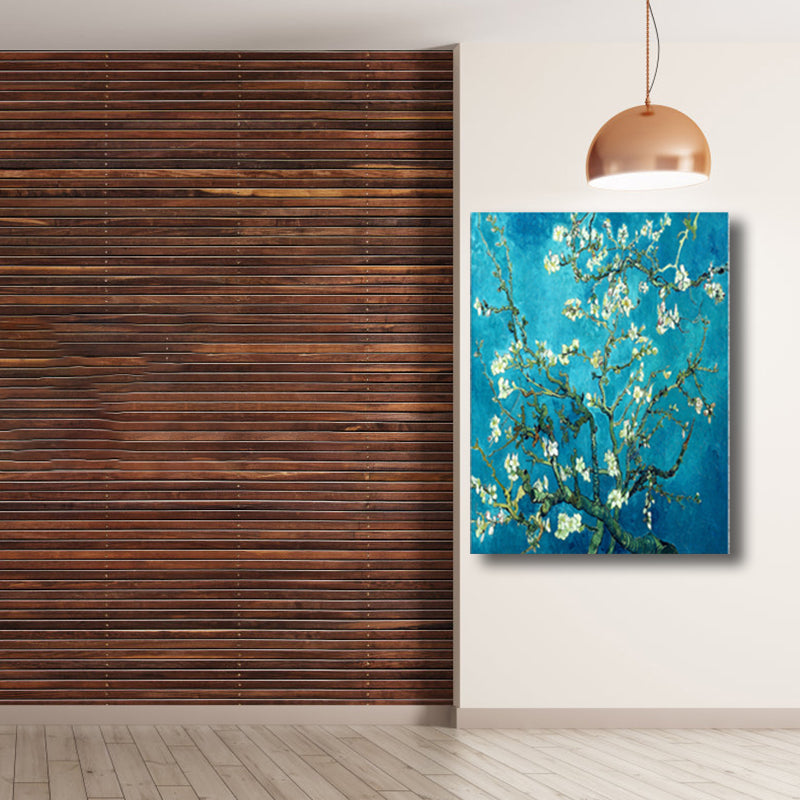 Vivolux | Zeitgenössische Kunst Blumenbaum Leinwand Pastellfarbe Texturiertes Gemälde für das Wohnzimmer