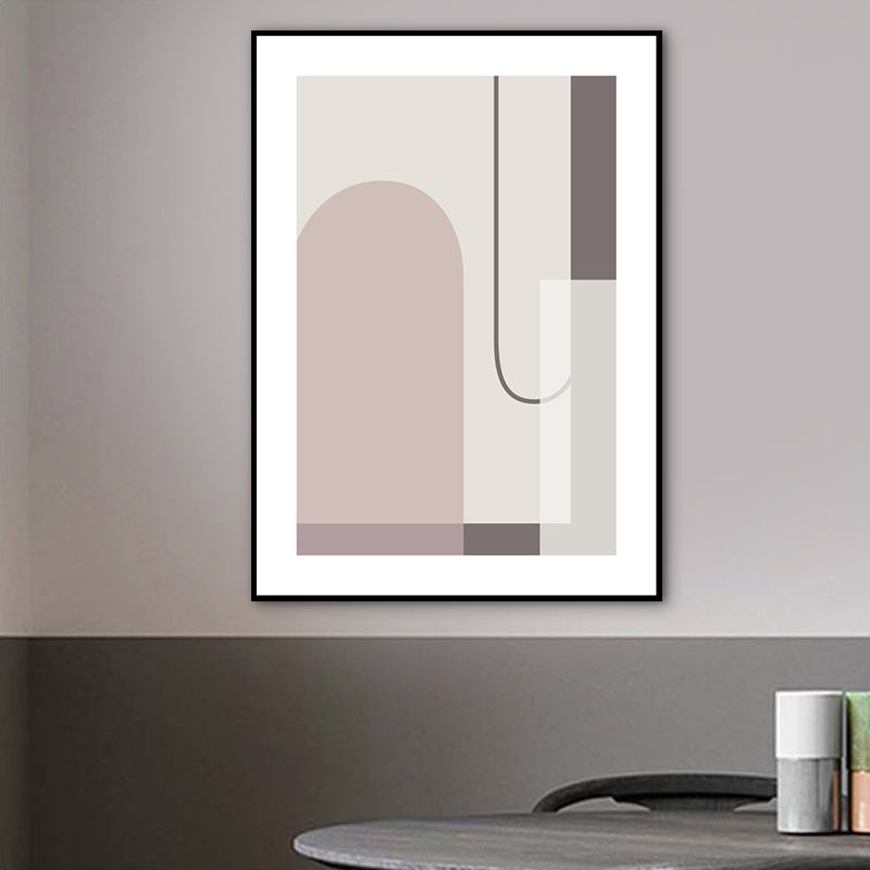 Vivolux | Geometrische Vormen Canvas Print in Zachte Kleur Hedendaagse Muurkunst voor Jongenskamer