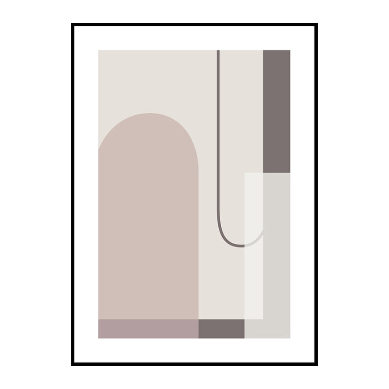 Vivolux | Geometrische Vormen Canvas Print in Zachte Kleur Hedendaagse Muurkunst voor Jongenskamer