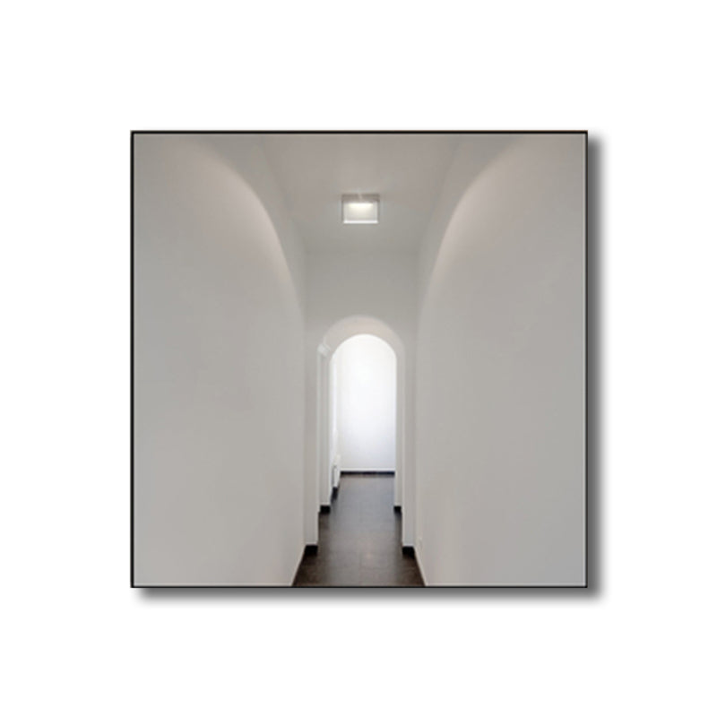 Vivolux | Geometrische Canvas Wandkunst Minimalistische Ästhetik Architektur Wanddekoration in Weiß für Zuhause