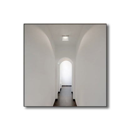 Vivolux | Geometrische Canvas Wandkunst Minimalistische Ästhetik Architektur Wanddekoration in Weiß für Zuhause