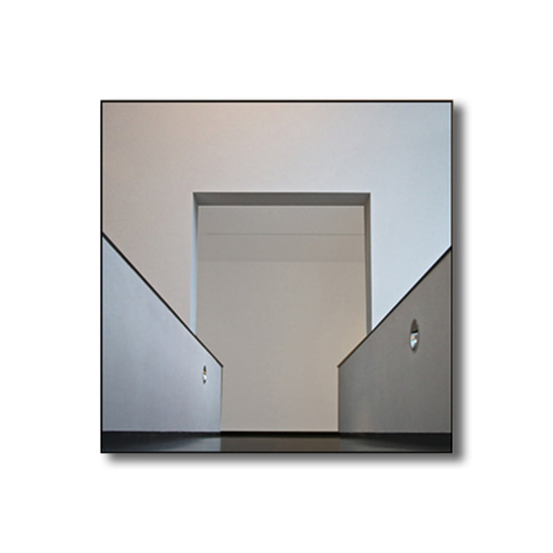 Vivolux | Geometrische Canvas Wandkunst Minimalistische Ästhetik Architektur Wanddekoration in Weiß für Zuhause