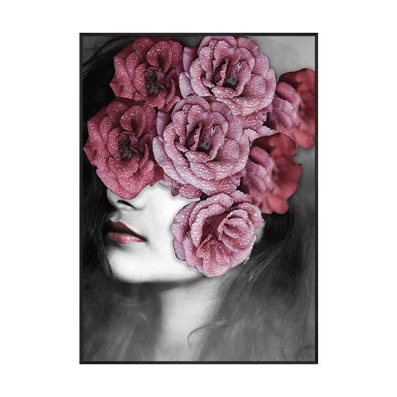 Vivolux | Fotografie Bloemen Meisje Canvas Print Zachte Kleur Moderne Stijl Schilderij voor Woonkamer