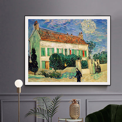 Vivolux | Texturierte Landhaus Wandkunst Dekor Leinwand Impressionismus Gemälde für das Wohnzimmer