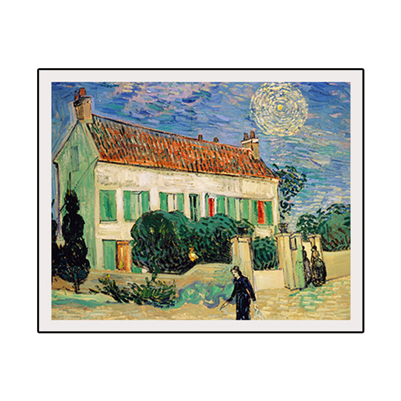 Vivolux | Texturierte Landhaus Wandkunst Dekor Leinwand Impressionismus Gemälde für das Wohnzimmer