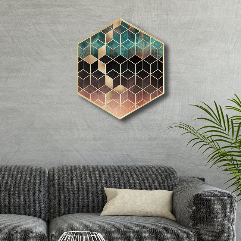 Vivolux | Pastel Kleur Abstract Schilderij Textuur Canvas Muurkunst voor Slaapkamer, Meerdere Maten
