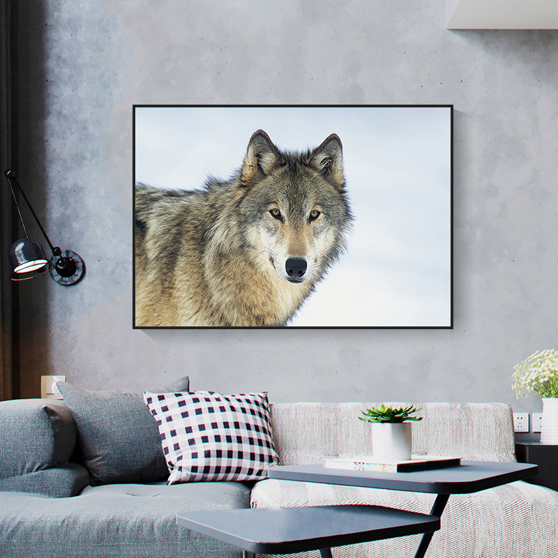 Vivolux | Afrikanisches Grasland Tier Kunstdruck Zeitgenössische Texturierte Leinwand für das Wohnzimmer