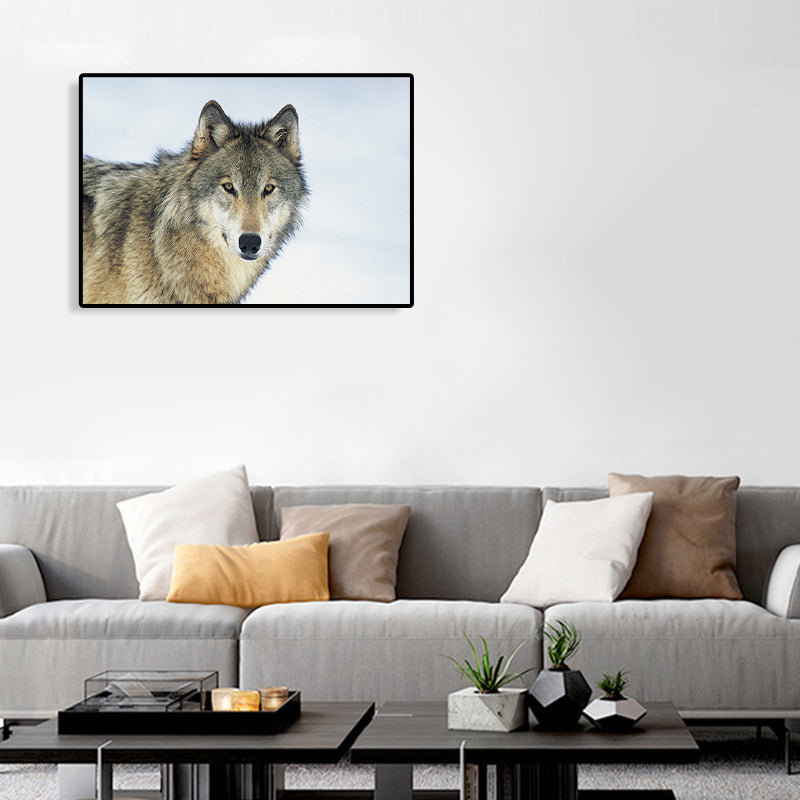 Vivolux | Afrikanisches Grasland Tier Kunstdruck Zeitgenössische Texturierte Leinwand für das Wohnzimmer