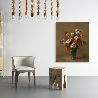 Vivolux | Impressionismus Stil Bouquet Kunst Druck Leinwand Helle Farbe Ölmalerei Wanddekoration