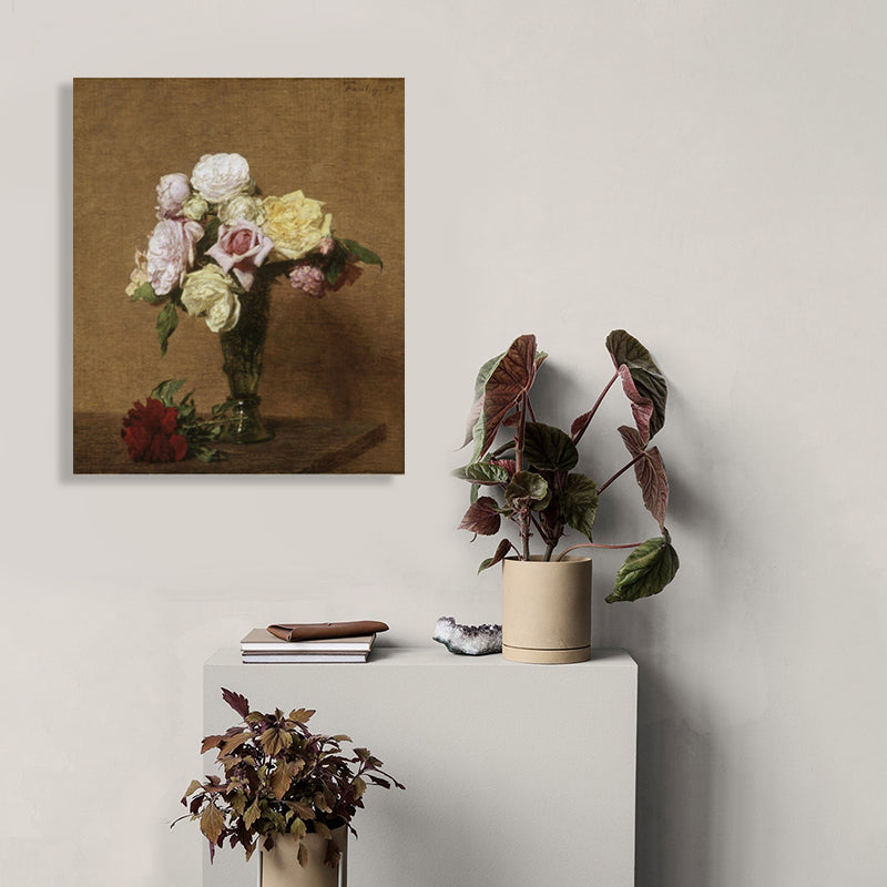 Vivolux | Impressionismus Stil Bouquet Kunst Druck Leinwand Helle Farbe Ölmalerei Wanddekoration