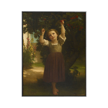 Vivolux | Junge Mädchen Porträt Malerei Sanfte Farben Leinwand Wandkunst Druck Texturiert, Mehrere Größen