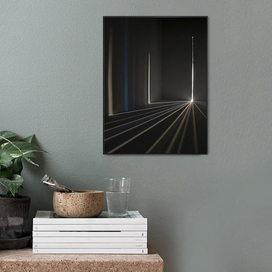 Vivolux | Pastellfarbene Gebäudepinsel Textur Wandkunst Druck für Schlafzimmer, Mehrere Größen