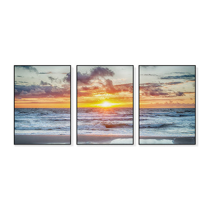 Vivolux | Vast Sea Scenery Leinwanddruck für das Esszimmer Fotografie Wandkunst Dekor, Set von drei
