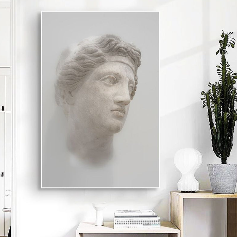 Vivolux | Lichtfarbe Skulptur Malerei Texturiert Vintage Stil Esszimmer Eingewickelte Leinwand