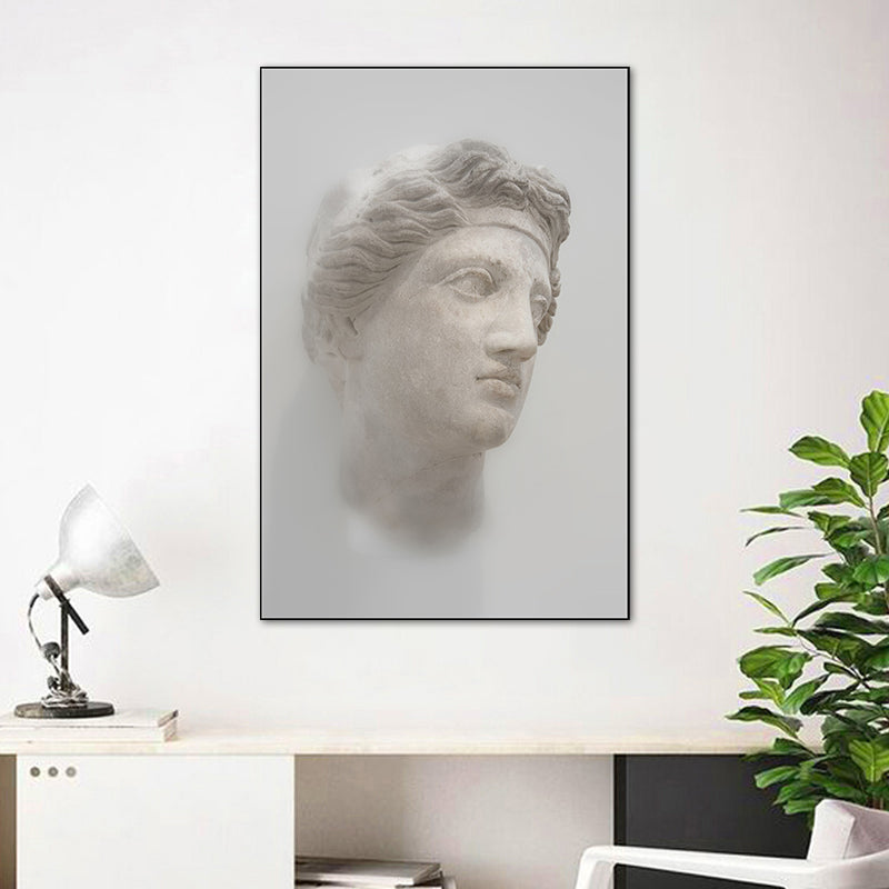 Vivolux | Lichtfarbe Skulptur Malerei Texturiert Vintage Stil Esszimmer Eingewickelte Leinwand