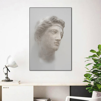 Vivolux | Lichtfarbe Skulptur Malerei Texturiert Vintage Stil Esszimmer Eingewickelte Leinwand