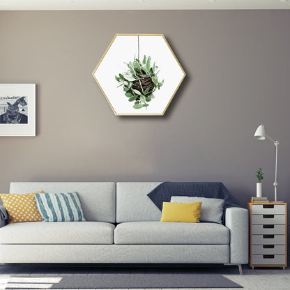 Vivolux | Botanische Blätter Wanddekoration Skandinavische Texturierte Badezimmer Leinwand, Verschiedene Größen