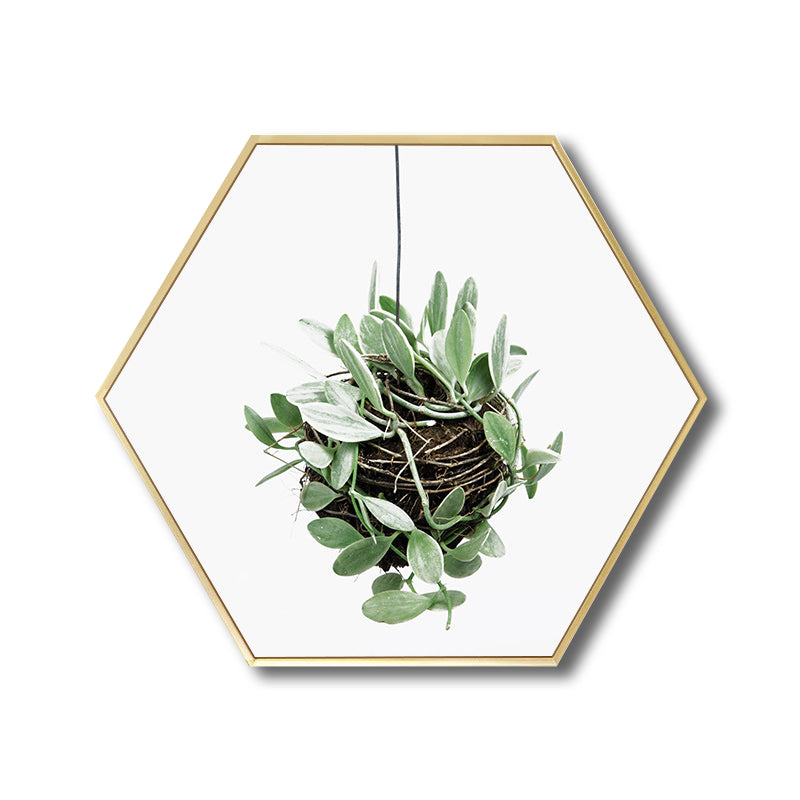 Vivolux | Botanische Blätter Wanddekoration Skandinavische Texturierte Badezimmer Leinwand, Verschiedene Größen