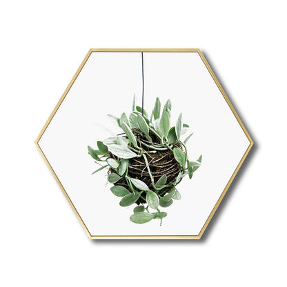 Vivolux | Botanische Blätter Wanddekoration Skandinavische Texturierte Badezimmer Leinwand, Verschiedene Größen