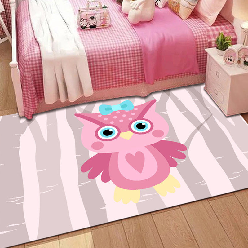 Vivolux | Stijlvol Multicolor Kinder Tapijt Polyester Dieren- en Streep Patroon Tapijt Wasbaar Huisdiervriendelijk Antislip Vloerkleed voor Peuter slaapkamer